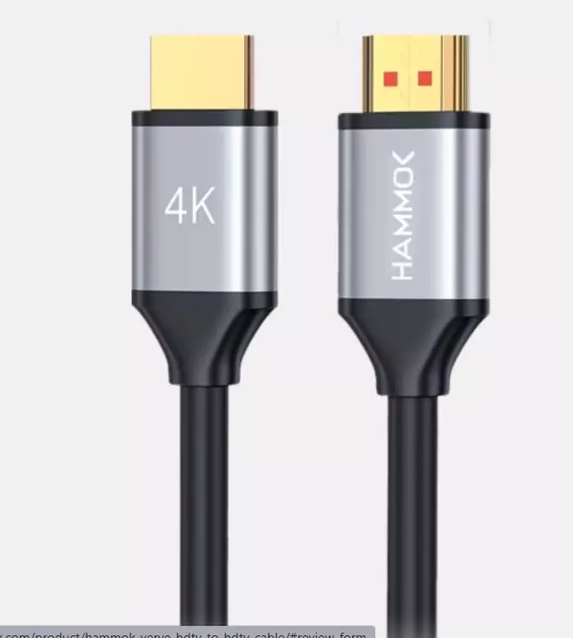 Hammok VERVE 20M HDMI Fiber Optic Cable – High-Speed 4K Gaming & Multimedia Cable