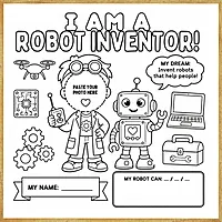 I Am a Robot Inventor – Colour & Frame Kit