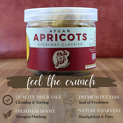 Nuts in a Jar Afghan Apricots Everyday Classics 250 Grams