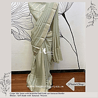 CREPE SILK SAREE DCMSCRE23858