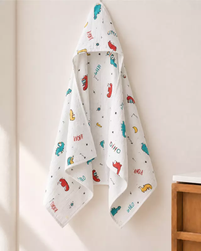 Muslin Double layer cap towel (0-24 Months)