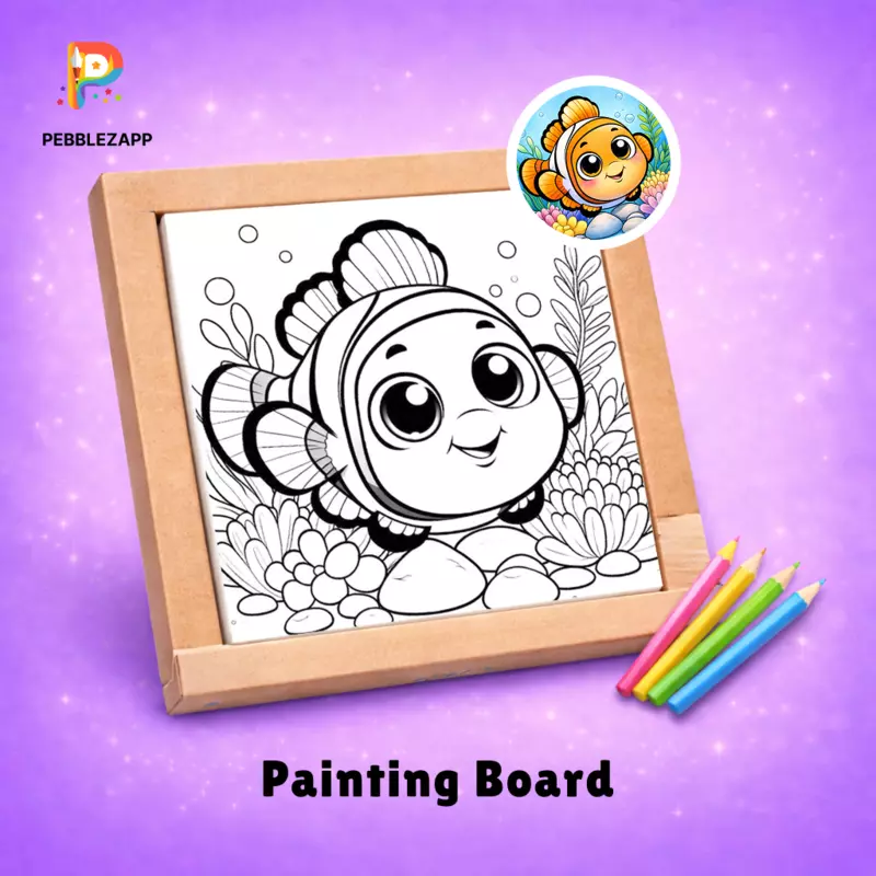 Cute Clownfish Coloring