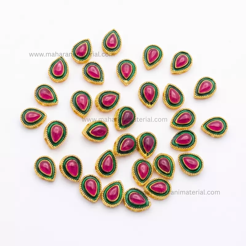 Meena Kundan Drop M 