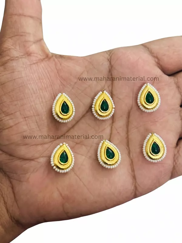 Kundan Moti Drop L