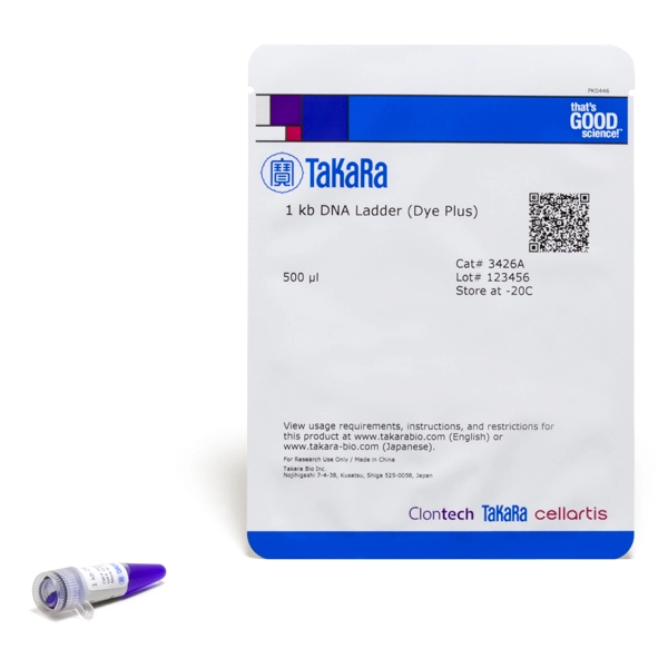 1kb DNA Ladder (Dye Plus) 500ul TaKaRa