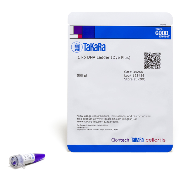 1kb DNA Ladder (Dye Plus) 500ul TaKaRa