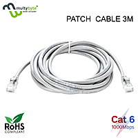 MULTYBYTE CAT 6  PATCH CORD 3 MTR