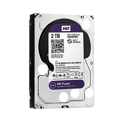 Refurbished WD Purple 2TB  Hard Disk Drive (WD20PURZ )