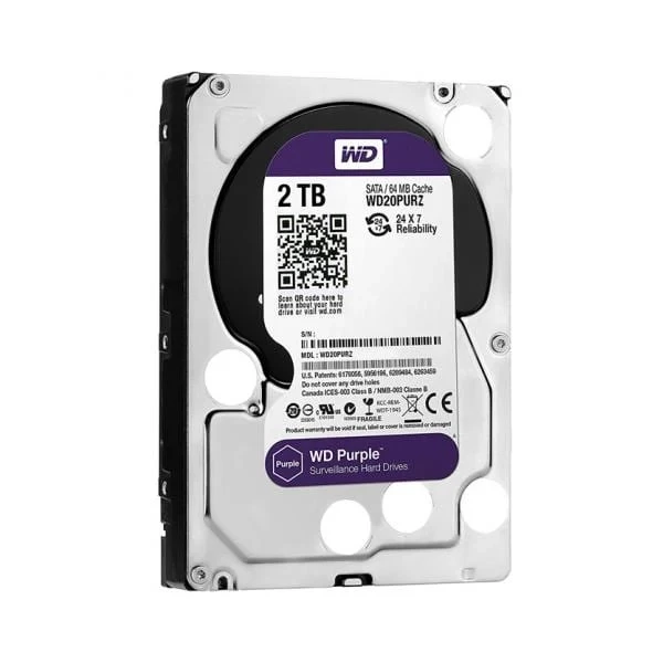 Refurbished WD Purple 2TB Hard Disk Drive (WD20PURZ )