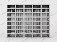 Wide-format MS GI outdoor P4 LED cabinet 1600 x 960 mm, rear service access – Lumina