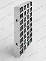 Wide-format MS GI outdoor P4 LED cabinet 1600 x 960 mm, rear service access – Lumina