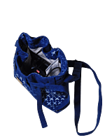 XO indigo bucket bag