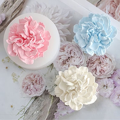 Silicon Mold Candle Carnation Flower Silicon Mold Candle Carnation Flower