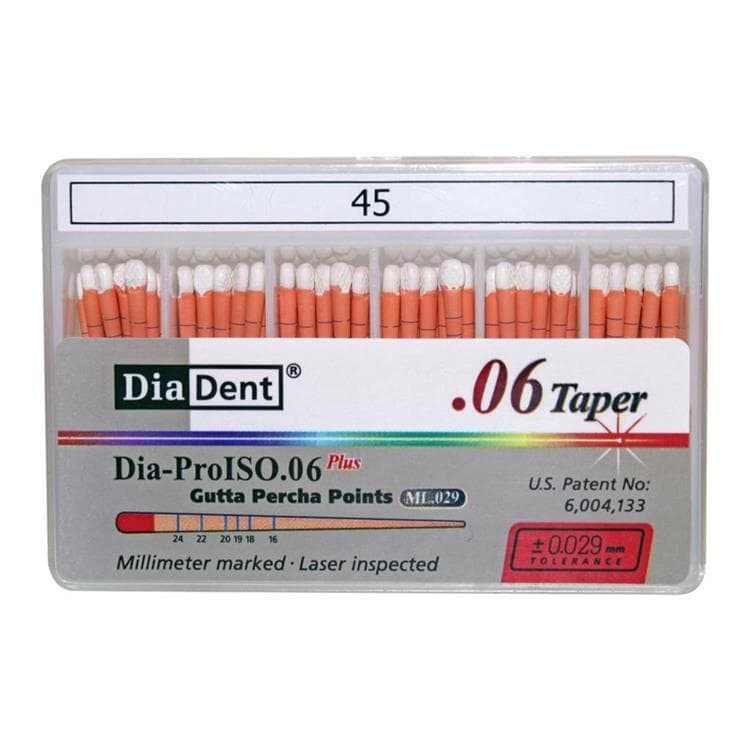 DiaDent Gutta Percha Points 6% – Special Tapered Root Canal Points