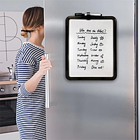 A4 Magnetic Mounting Black Frame Whiteboard with Dry Wipe Eraser Pen