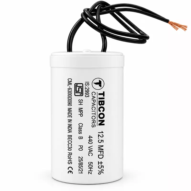 TIBCON 12.50 MFD Motor Run / Wire / 440V CAPACITOR