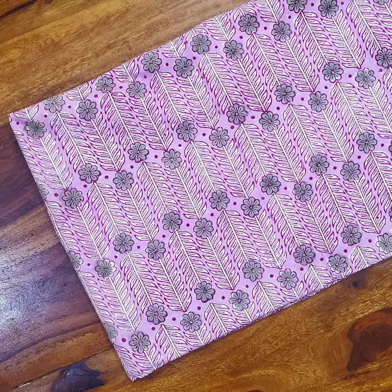 Sanganeri Handblock Cotton Fabric #35