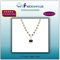 Silver Capped Tulsi Mala with Rudraksham Pendant