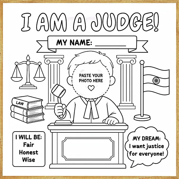 I Am a Judge – Colour & Frame Kit