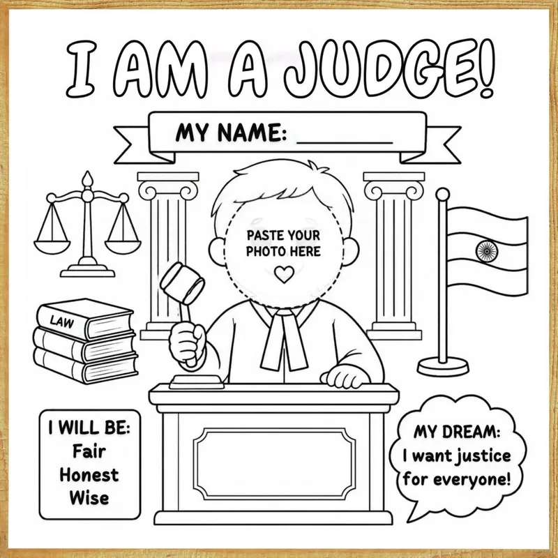 I Am a Judge – Colour & Frame Kit