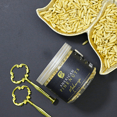 Nuts in a Jar Maharaja Mediterranean Pine Nuts 250 Grams Nuts in a Jar Maharaja Mediterranean Pine Nuts 250 Grams