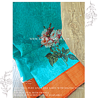 PURE LINEN SILK SAREE YBRSLIN23796
