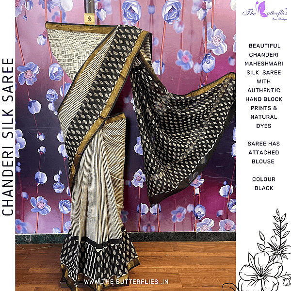 Chanderi Maheshwari Silk Saree SHPSCDS24499 Chanderi Maheshwari Silk Saree SHPSCDS24499