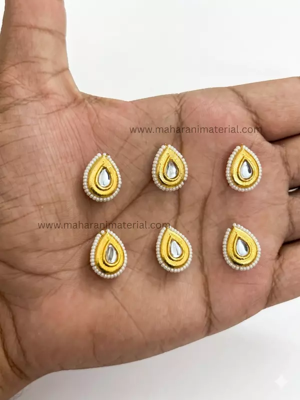 Kundan Moti Drop L