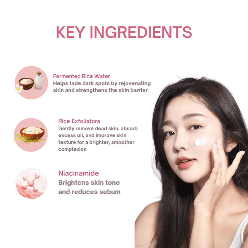 Aurey Korean Rice Scrub With Rice Exfoliator & Niacinamide 1Kg