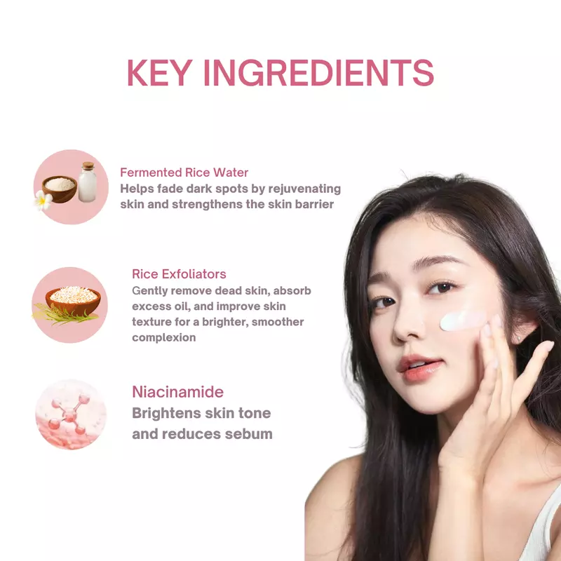 Aurey Korean Rice Scrub With Rice Exfoliator & Niacinamide 1Kg