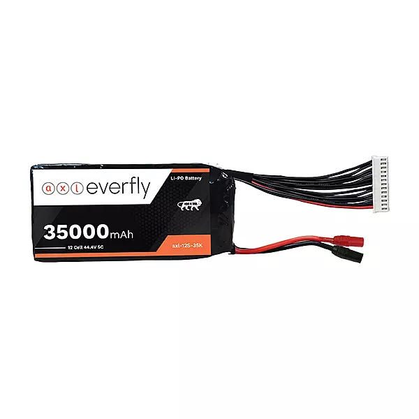 axl everfly 35000mAh 12S LiPo drone battery 44.4V high capacity lightweight