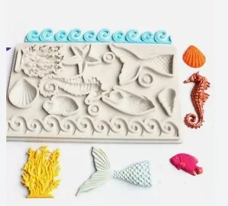 Aqua theme fish mould