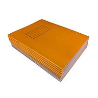 Janrax 9x7"" Orange 80 Pages Feint and Ruled Exercise Book