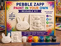 Reusable Penguin Keepsake Plate & Mickey DIY Painting Kit – Paint Your Own Cute Keepsake Collection
