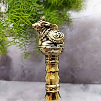 Brass Pooja Bell Ganta - 7 inch Height | Auspicious Brass Pooja Bell Ganta for Rituals and Pooja
