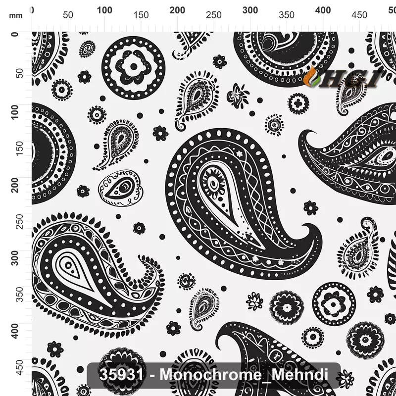 35931 Monochrome Mehndi