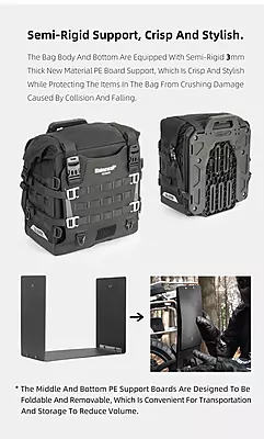 Rhinowalk Mechanic Series - 35L Motorcycle Side Bag - Quick Release Waterproof Saddlebag Rhinowalk Mechanic Series - 35L Motorcycle Side Bag - Quick Release Waterproof Saddlebag