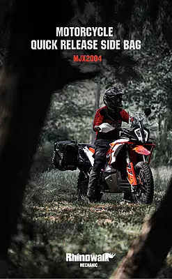 Rhinowalk Mechanic Series - 35L Motorcycle Side Bag - Quick Release Waterproof Saddlebag Rhinowalk Mechanic Series - 35L Motorcycle Side Bag - Quick Release Waterproof Saddlebag