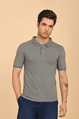 Men's Polo T-Shirt - Grey