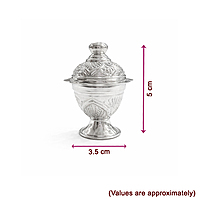 Sterling Silver Kumkum Chimizh – Approx. 12 Grams