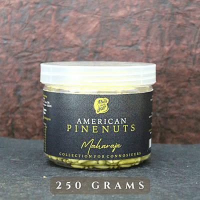 Nuts in a Jar Maharaja Mediterranean Pine Nuts 250 Grams Nuts in a Jar Maharaja Mediterranean Pine Nuts 250 Grams