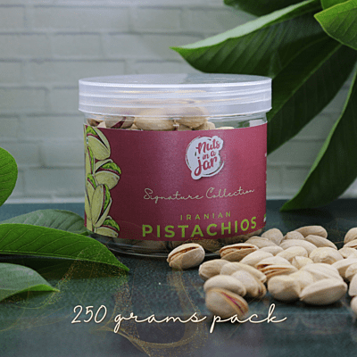 Nuts in a Jar Iranian Pistachios Signature Collection 250 Grams Nuts in a Jar Iranian Pistachios Signature Collection 250 Grams