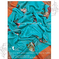 PURE LINEN SILK SAREE YBRSLIN23796