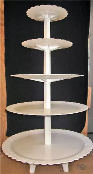 5 Tier Cupcake Stand plastic