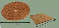 Coco Mulch Mat | Coir Mulching Disc & Rectangle Mat | Natural Coconut Fiber