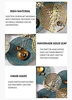 DAD Modern Metal Wall Art Sculpture, Abstract Circular Design - - Size ( 46x2x23.5 Inches)