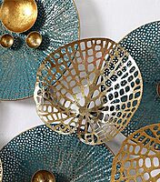 DAD Modern Metal Wall Art Sculpture, Abstract Circular Design - - Size ( 46x2x23.5 Inches)