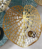 DAD Modern Metal Wall Art Sculpture, Abstract Circular Design - - Size ( 46x2x23.5 Inches)