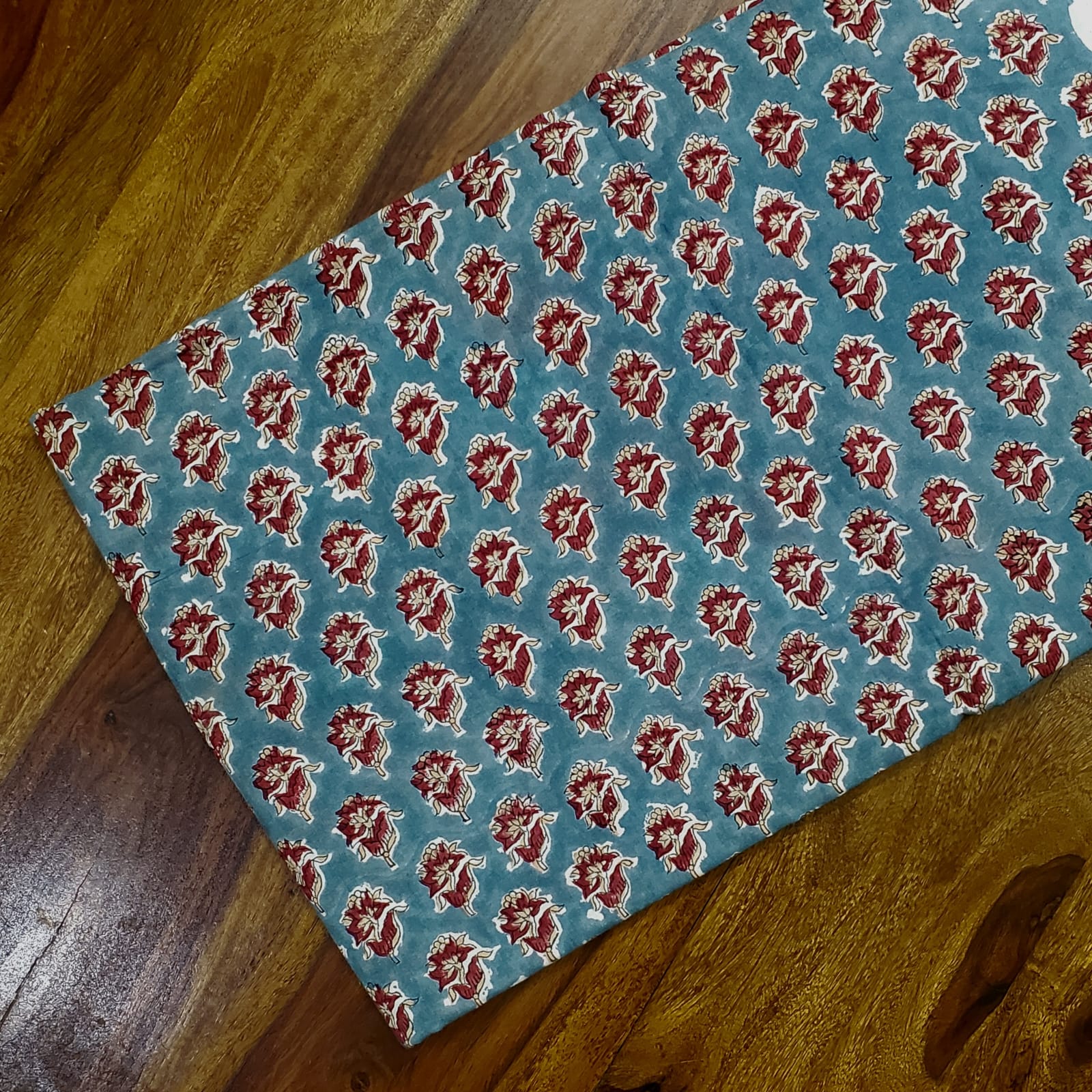 Sanganeri Handblock Cotton Fabric #37