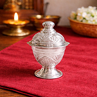 Sterling Silver Kumkum Chimizh – Approx. 12 Grams